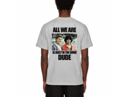 Rockinstone Bill And Ted Dustin T Wind Heather Gray Adult T-shirt Size:m