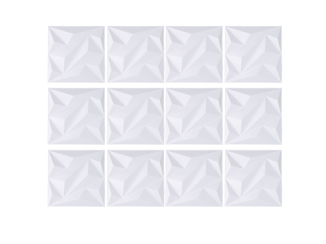 Painel de Parede 3D Decorativo PVC 30x30cm | S/MARCA