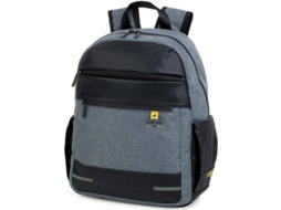 Mochila LOIS Pu Canvas E Couro (Preto)