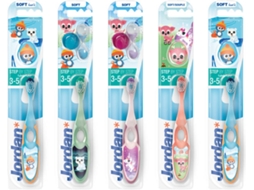 Pack de 5 Escovas de Dentes JORDAN Criança (3-5 Anos)