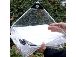 Clear Waterproof Heavy Duty Tarpaulin Cover, Windproof, Clear Tarpaulin With Eyelets, For Plant Greenhouses, Gardens And