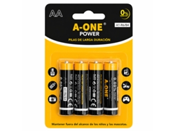 Pack 4 X Pilhas Aa Alcalinas Longa Duração Duracell A1-r6 Preto + Laranja
