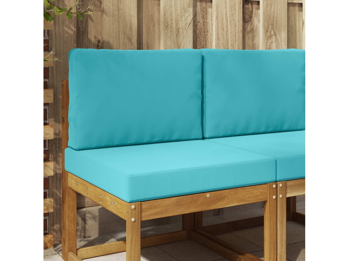 Vidaxl Almofada Para Sofá Externo Poliéster Turquesa 60 X 60 Cm