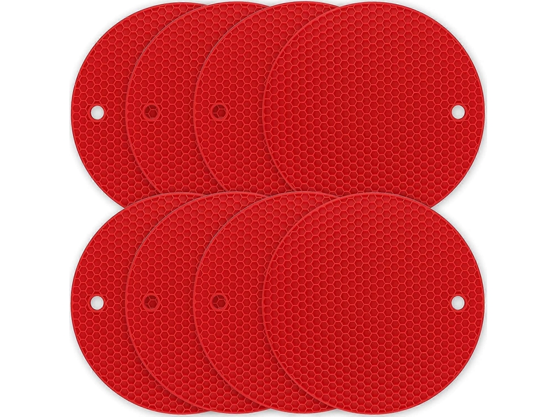 Jogo De 8 Pegadores De Silicone Para Panelas, Resistente Ao Calor, Presente