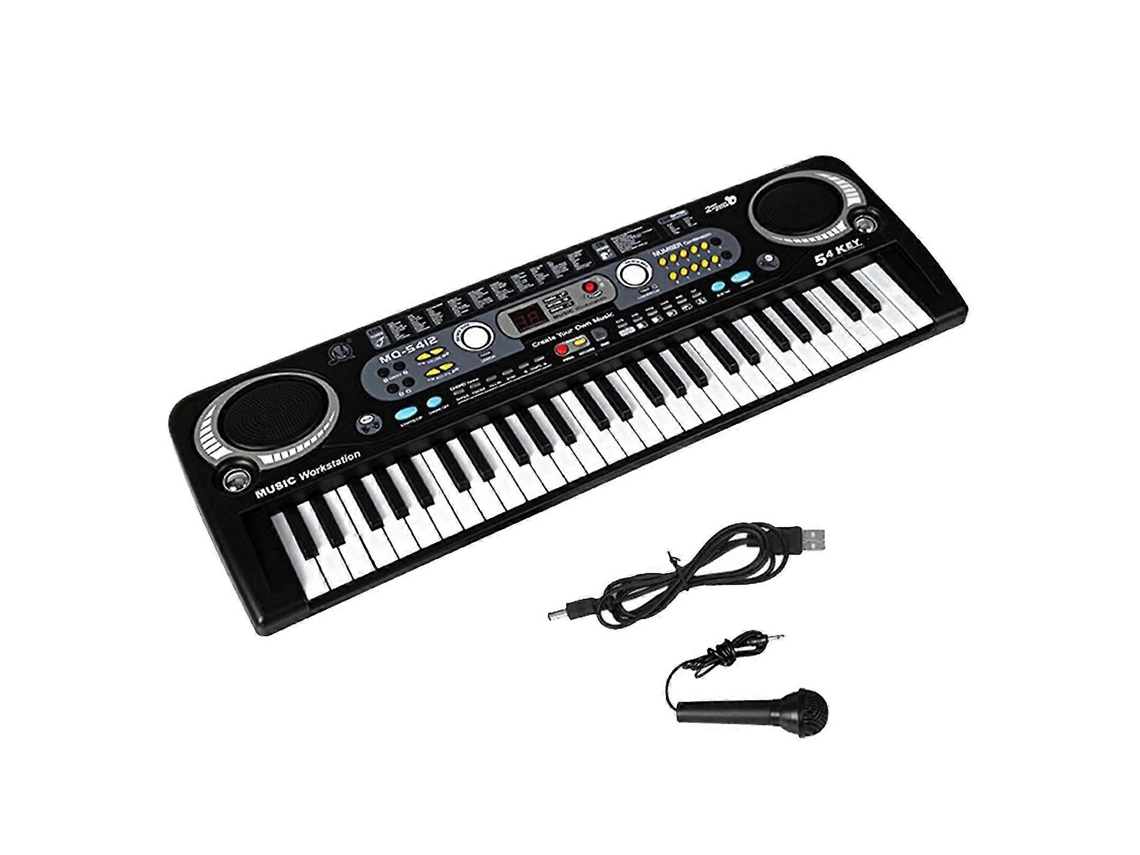 Teclado Eletrônico Musical Digital Usb Com 54 Teclas, Teclado De Piano Elétrico Para Crianças Ly Ebike