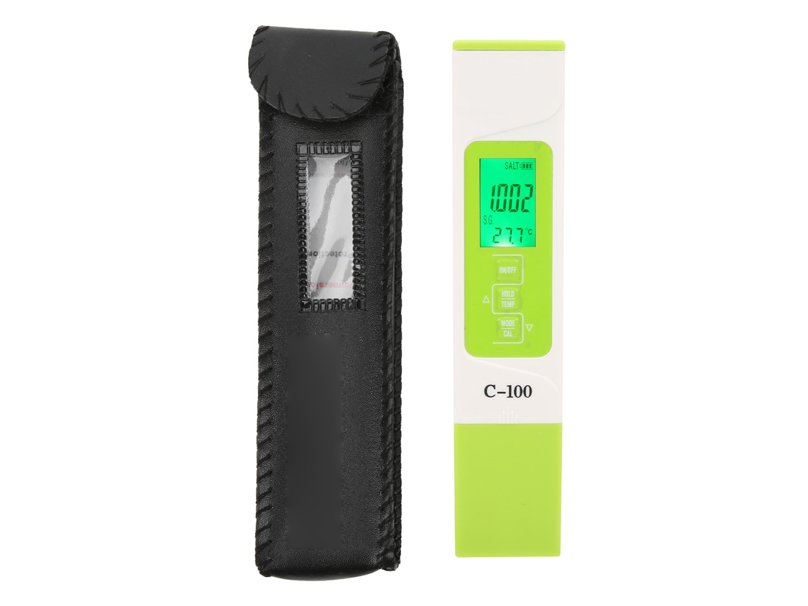 Detector de qualidade da água C 100 multifuncional TDS EC salinidade SG tester portátil | S/MARCA