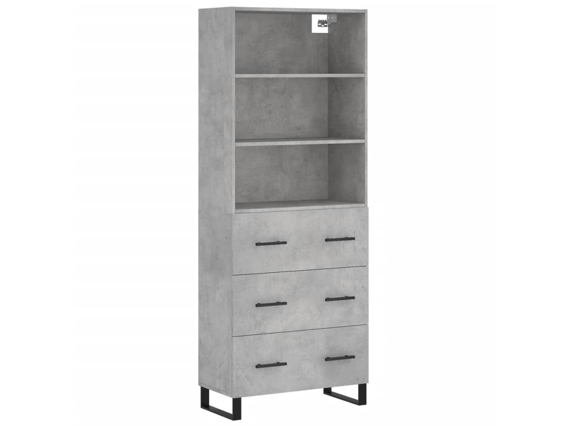 Highboard, Highboards Vidaxl Cinzeto Madeira Processada (n/a)