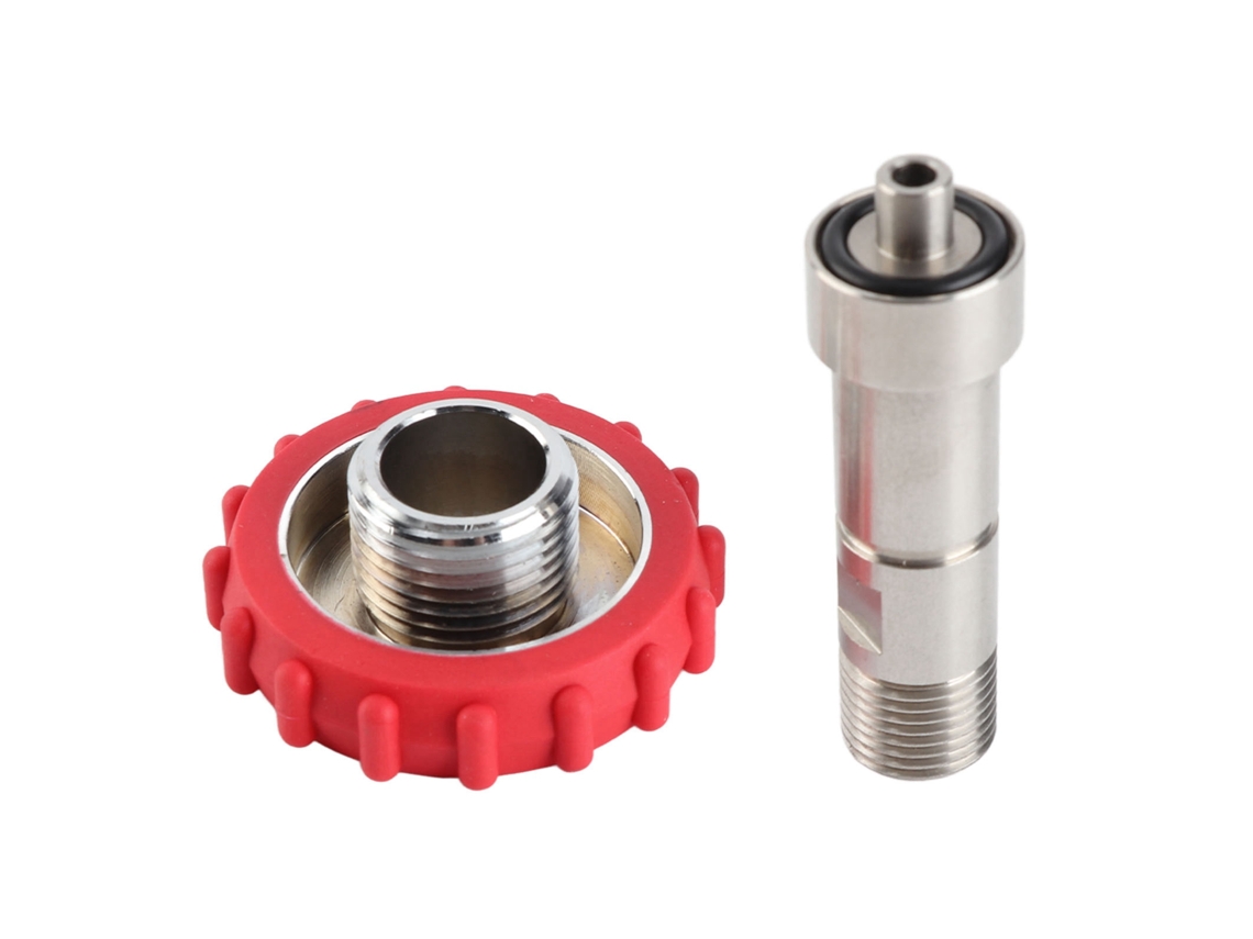 Adaptador Cilindro Co2 G5/8 para M16x1.5 Aço Inox