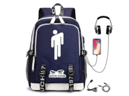 Mochilas Com Estampa Billie Eilish, Mochilas Escolares Recarregáveis ​​por Usb, Mochilas Para Atividades Ao Ar Livre, 4 Cores Olysi Shop