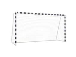 Vidaxl Baliza De Futebol 300x160x90 Cm Metal Preto E Branco