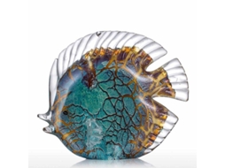 Adorno De Peixes Tropicais De Vidro Escultura Manual Para Lar Presente Decoração De Cristal