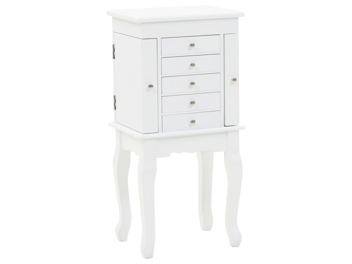 Móvel Guarda Joias De Pé Branco Lovely Home