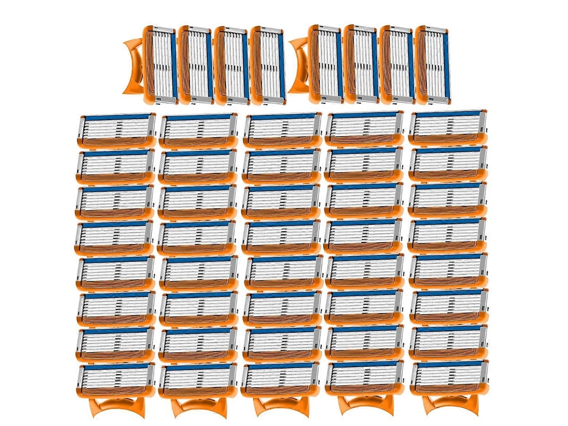 Cartuchos De Lâminas De Barbear, 5 Lâminas, Pacote Amplo, Compatíveis