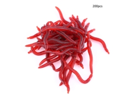 Soft Red Worm Bait (attracts Fish, Simulated Lure Fishing)