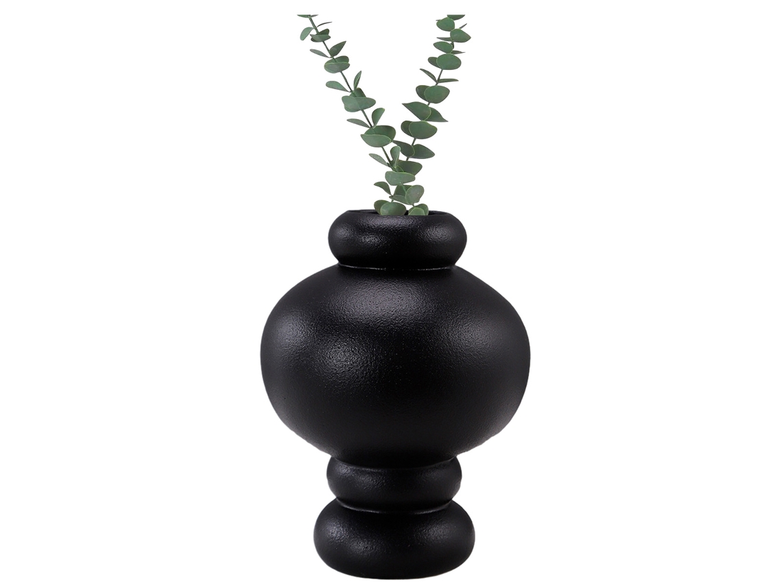 Vaso de Cerâmica Novo Vaso Redondo Fosco Simples Decoração para Casa Vaso de Decoração Seca NEVEANCE
