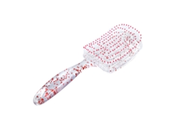 Pincel De Cabelo Curvo Com Design Oco, Desembaraçador, Secagem Rápida, Para Uso Úmido E Seco, Pente Ventilado Para Estilização