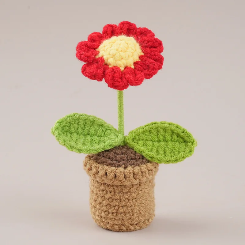 Vasinhos De Flores De Crochê Fofos - Mini Vasos De Flores Feitos À Mão