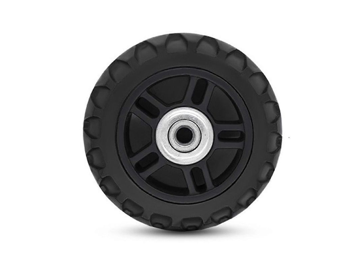 Rodas De Bagagem Plásticas Preta Resistente Ao Desgaste Silenciosa Com 2 Rolamentos Diâmetro 70mm (2 Unidades) Preto