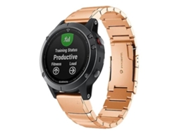 Garmin Fenix 5x Pulseira De Aço Liberação Rápida 26mm Em Ouro Rosa
