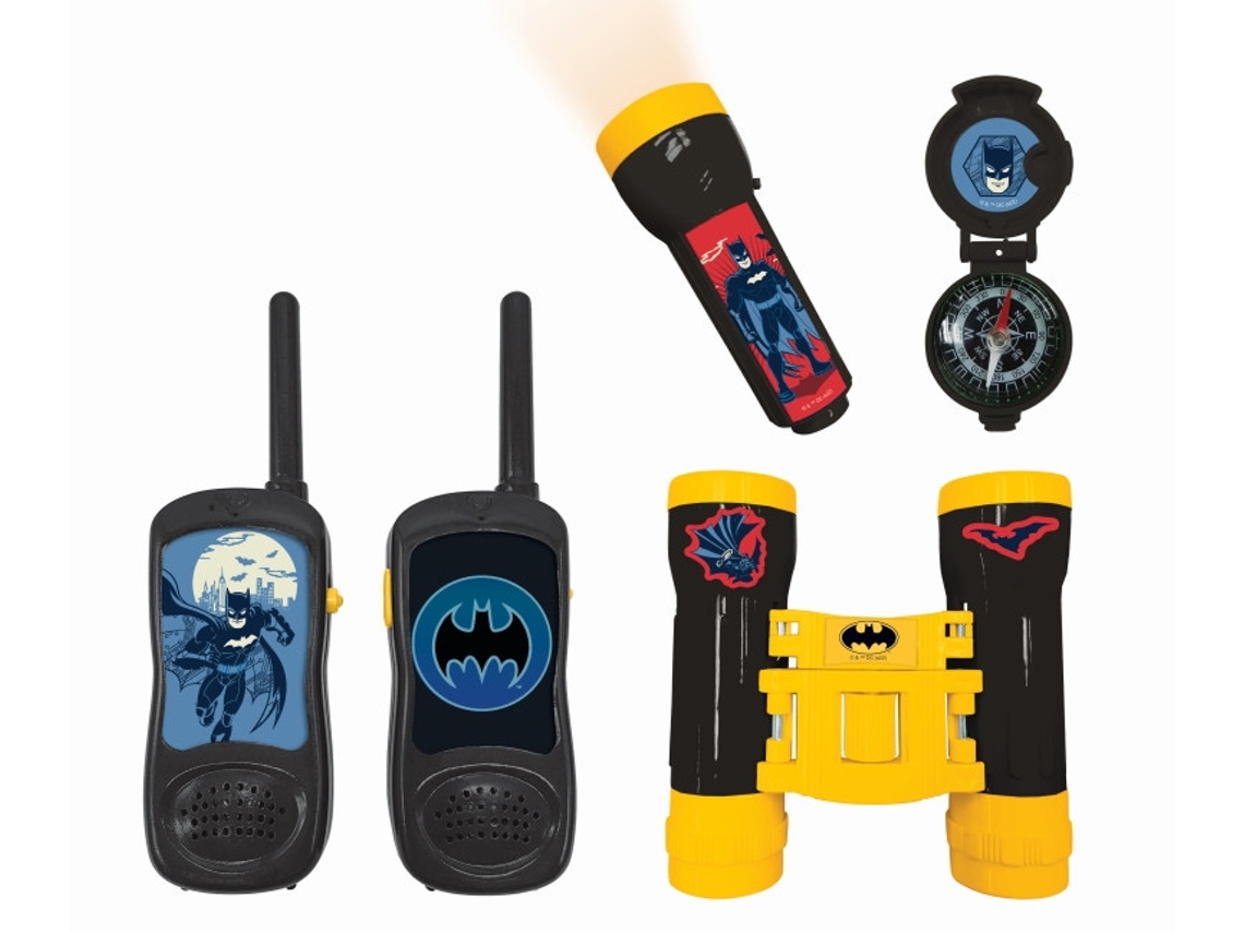 Jogo Eletrónico LEXIBOOK Batman- Conjunto Aventureiro Binóculos Bússola Lanterna Preto/Amarelo Rptw11Bat (Idade Mínima Recomendada: 3 anos)