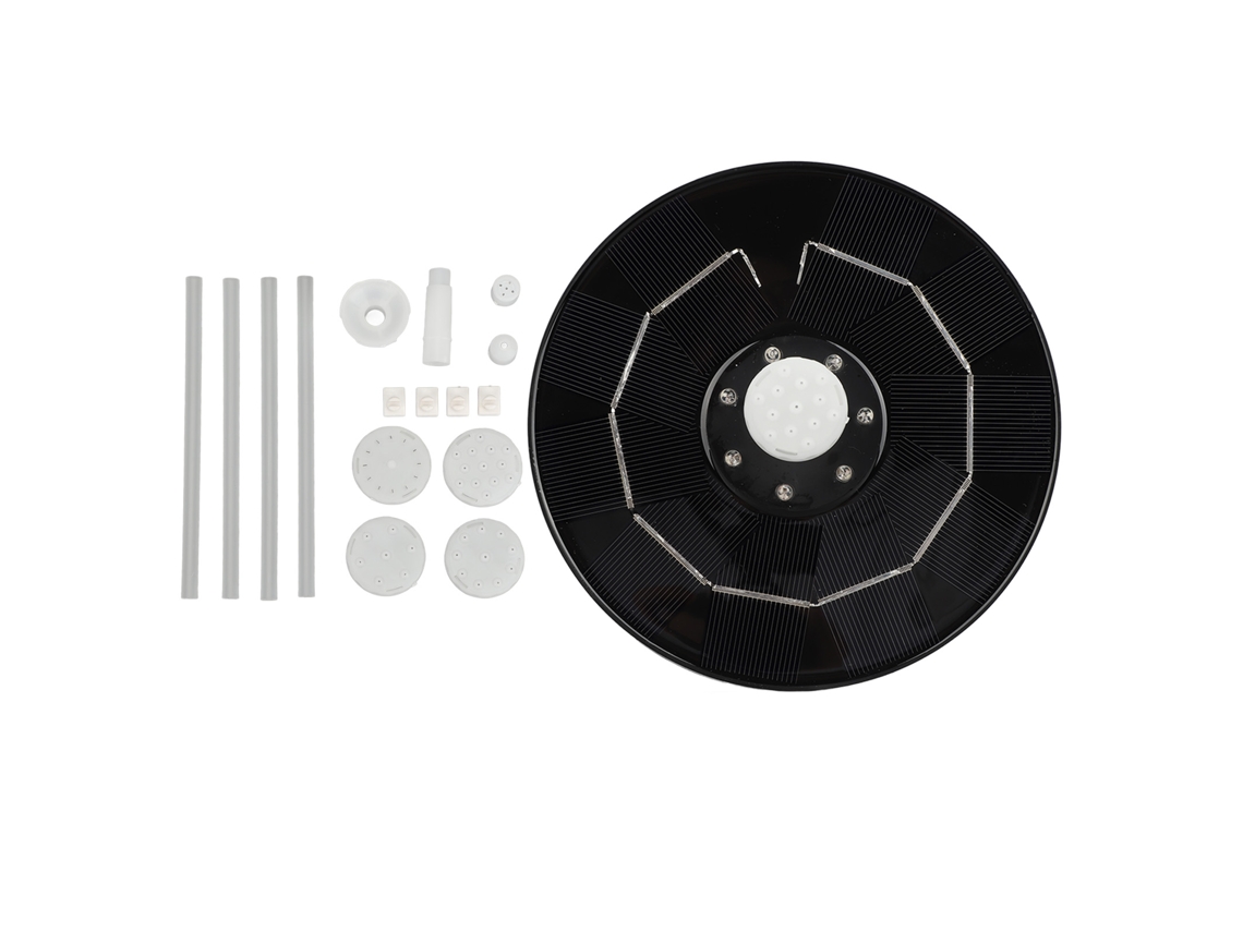 Fonte Solar 3.5w Led Rgb Para Jardim E Piscinas Banhado De Pássaros