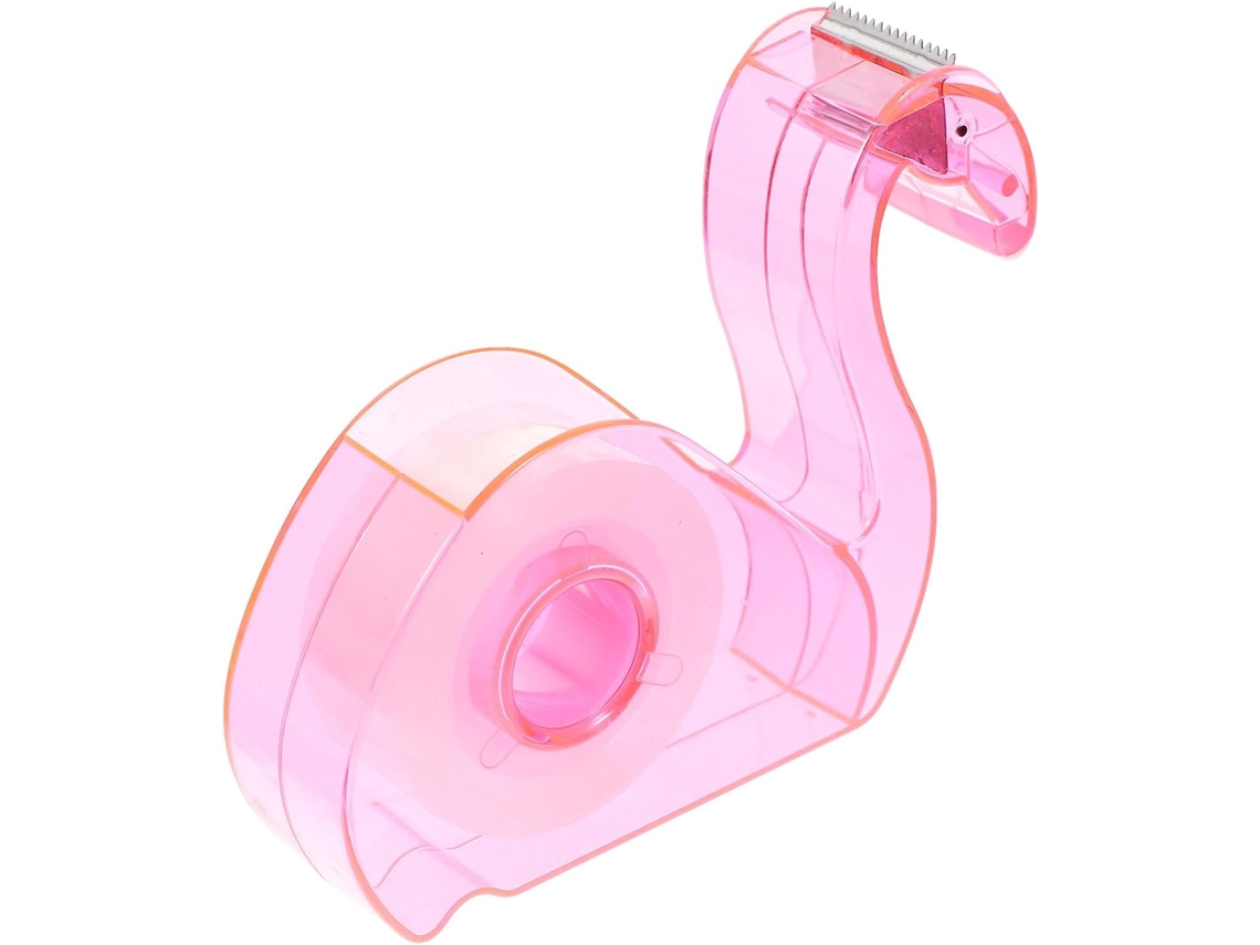 Dispensador De Fita Adesiva Portátil Lioobo, Rosa, Plástico Leve, Bordas Suaves E Design Adorável Para Scrapbooking Uso