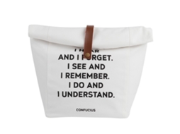 Lancheira Isolada, Pequena Bolsa De Piquenique, Pano Multiuso, Design Letras Frescas