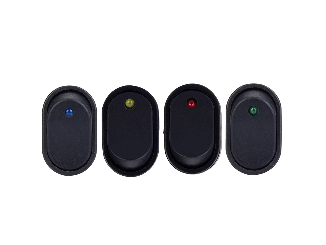 Interruptor Toggle Asw-20d 12v/20a Barco Led 4pcs