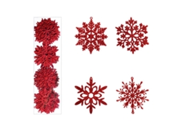 Laxiscreed Conjunto De 40 Pendentes De Flocos De Neve Brilhantes Para Decoração De Natal E Árvore De Natal