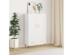 Vidaxl Aparador Alto 69,5x31x115 Cm Derivados De Madeira Branco
