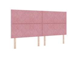 Cabeceira Led  Blocos De Diamante Rosa Vidaxl
