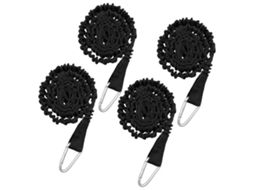 4 Pack Corda De Remo Kayak Elástica Enrolada Leash Para Paddle Sup Canoagem Pesca