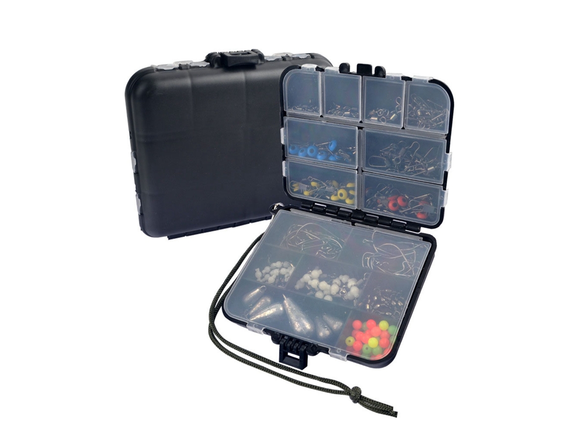 Kit Acessórios Pesca 177pcs Prático Caixa Tackle