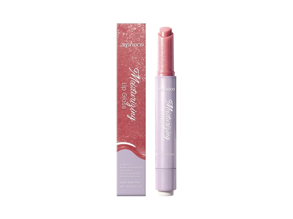 Gloss Labial com Efeito Hidratante Lotus Root Pink para Lábios Mais Bonitos e Saudáveis LAXISCREED