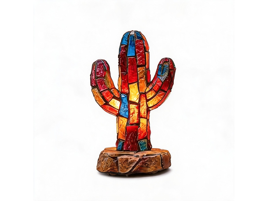 Estatueta Em Resina Com Luz Led, 17 Cm, Com Interruptor Usb Independente