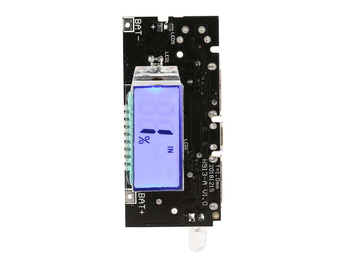 Laxiscreed Carregador De Baterias Dual Usb 18650 Com Display Lcd Para Power Bank