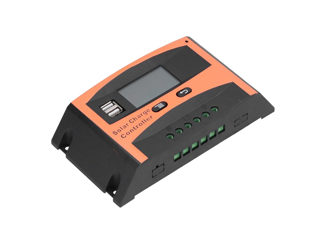 Controlador De Carga Solar Pwm 12v/24v Auto Impermeable 10a Para Hogar