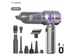 Aspirador de pó portátil Yizhood, aspirador de pó portátil, motor semi-escova, semi-sem fio, sucção potente de 16000Pa, prata e roxo Ehstmind