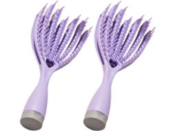 Escovas De Cabelo Ocas Lifkome Para Estilizar E Massagear O Couro Cabeludo, Conjunto De 2 Escovas Desembaraçadoras Com