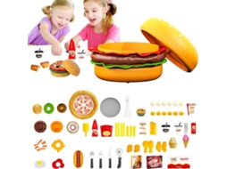 Brinquedo Para A Cozinha Conjunto De Hambúrguer Grande Para Brincar De Faz De Conta Ideal Para A Vayotoy