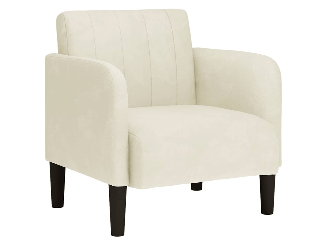 Cadeira Do Sofá Vidaxl Creme Veludo (54 Cm)