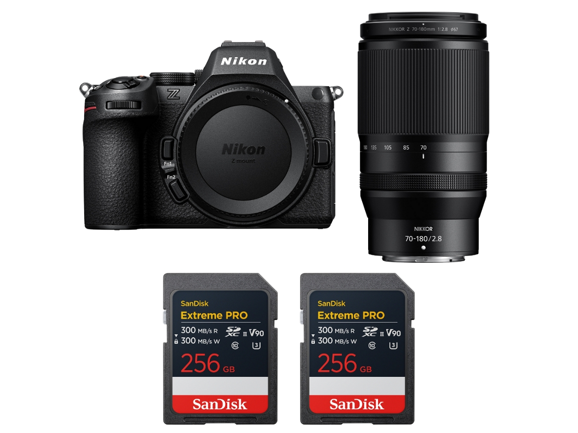 Z5 Ii + 70 180mm F/2.8 + 2 Sandisk 256gb Extreme Pro Uhs ii Sdxc + Ebook “20 Dicas para Fotos Que Impressionam” NIKON
