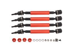 Mali eixo de Transmissão Universal Dianteiro e Traseiro com Conector para Carro Rc Arrma 1/10 Vermelho Aço e Alumínio