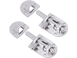 Fechadura Deslizante Acuto Em Aço Inoxidável 316de Grau Marítimo, 90mm, Com Acabamento Espelhado, Para Janelas, Portas