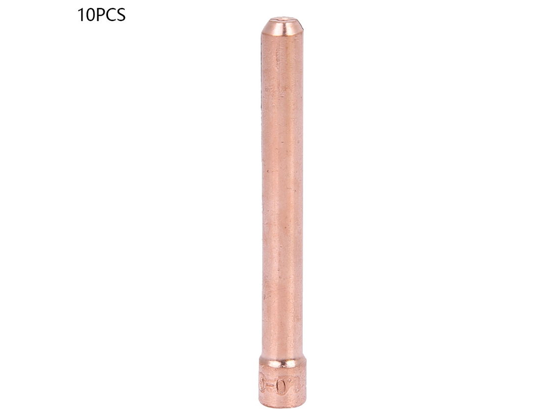 Conjunto de 10 peças de cones de cobre 10n22-10n25 para tocha de soldagem TIG.