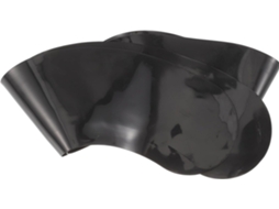 Coador de peixe de silicone preto, tamanho único, proteção à prova d'água para peixes.
