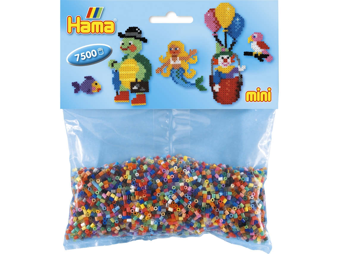 Hama - 7 500 Mini Pérolas (pequenas Pérolas Ø2,5 Mm) 48 Cores