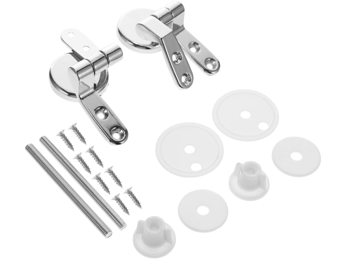 Kit De Fixação Para Assento Sanitário Com Parafusos E Dobradiças Resistentes E Duráveis