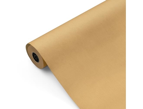 Rolo De Papel Kraft Pacote 62m X 100m Linhado, 1ª Qualidade Marrom. Bobina Grande De Papel Pardo Fp Fiesta Paper