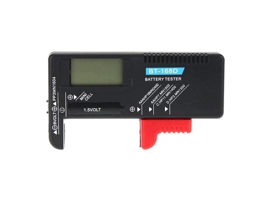 Bt 168d Testador De Bateria Digital Detector De Capacidade Ferramenta De Diagnóstico Verificador De Volt Para Bateria De Botão Aaa Aa C D 9v 1.5v